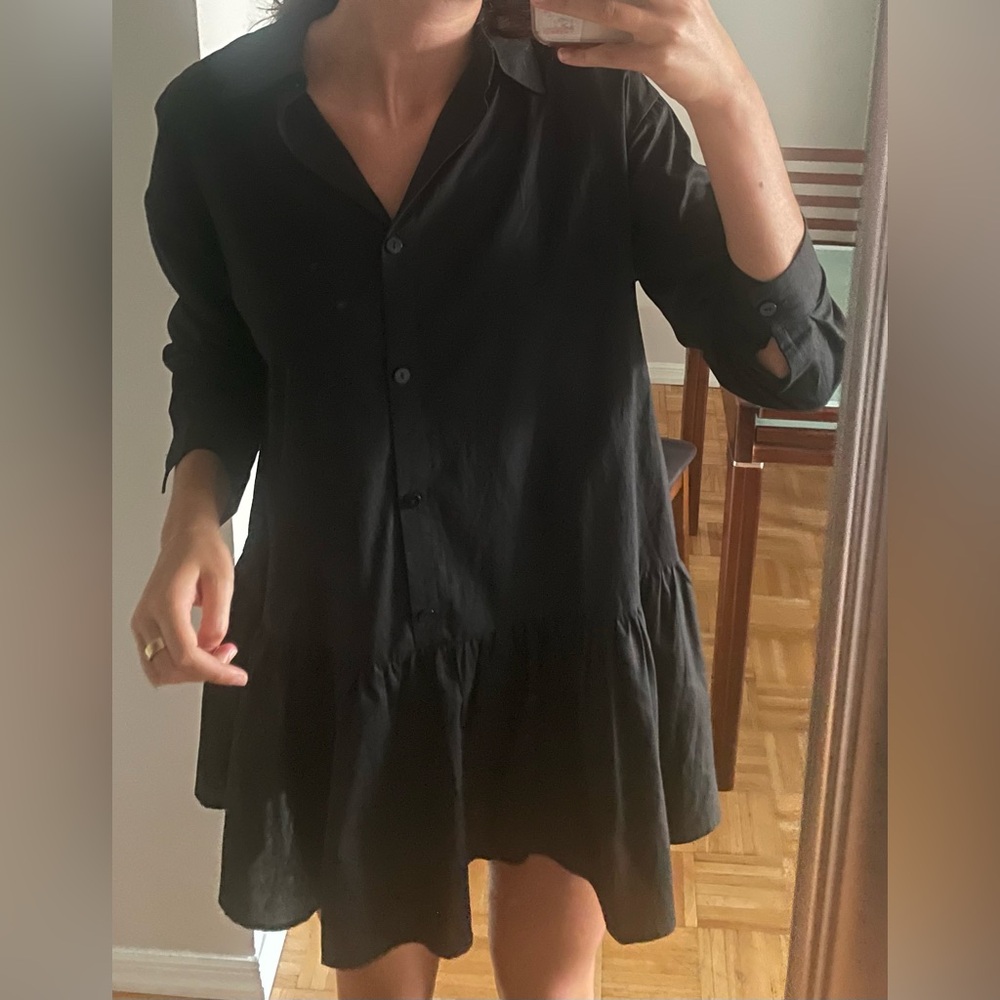 HYFVE Button-Up Dress Babydoll Style Size Small